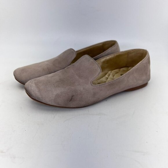 Birdies The Starling Women Size 7 Leather Slip on Loafer Flat Shoes Latte - Picture 1 of 12
